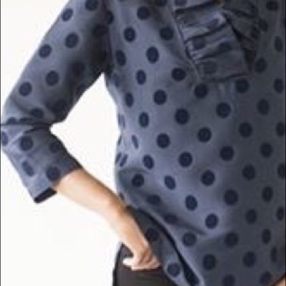 Devon Baer Silk polka Dot Blouse - Picture 13 of 13